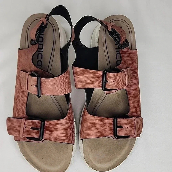 Bionica Olin-Dessert Rose Slingback Wedge Sandals size 9.5 - Picture 7 of 12